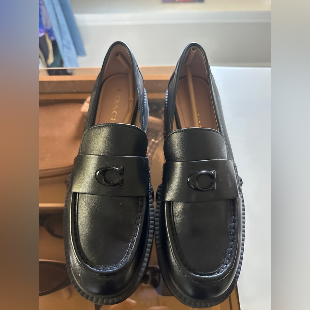 Coach Leah Leather Loafers